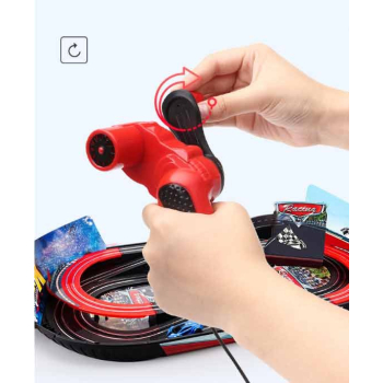 Składany tor wyścigowy Track Speed dla dzieci 6+ Sterowane autka + interaktywne efekty